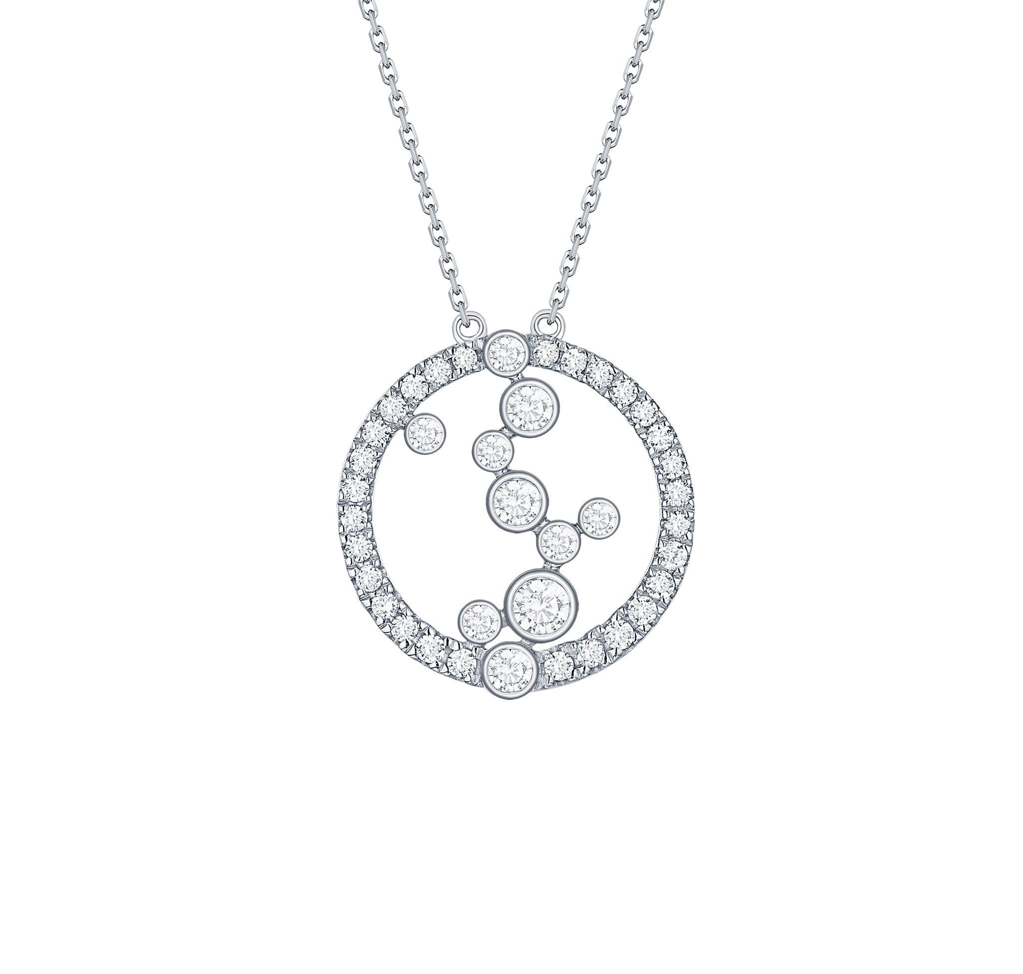Bubbly 0.46ct Lab Grown Diamonds Necklace NL-00328WHT