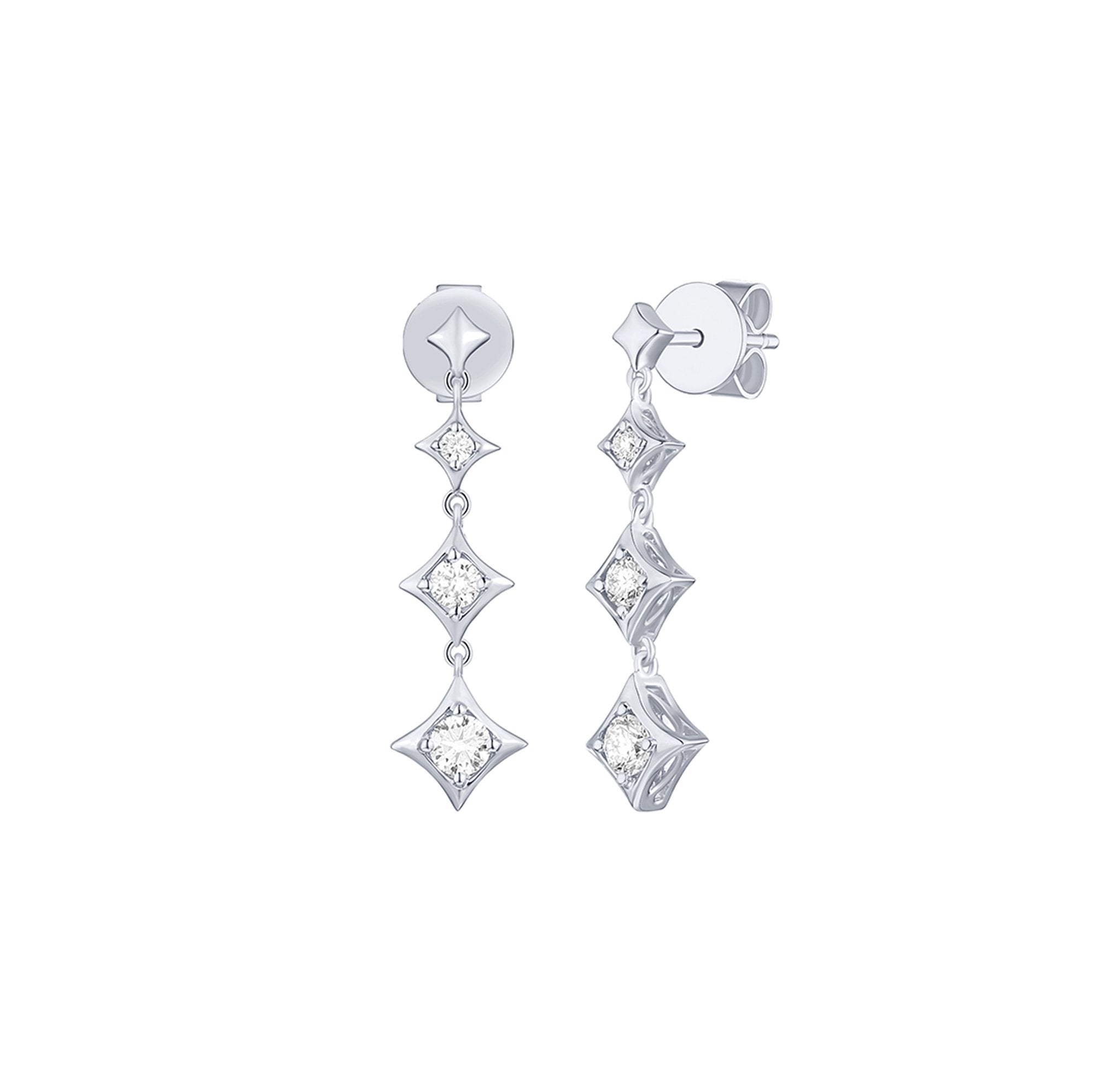 Sparkle 0.36ctw Lab Grown Diamond Earrings E-00610WHT