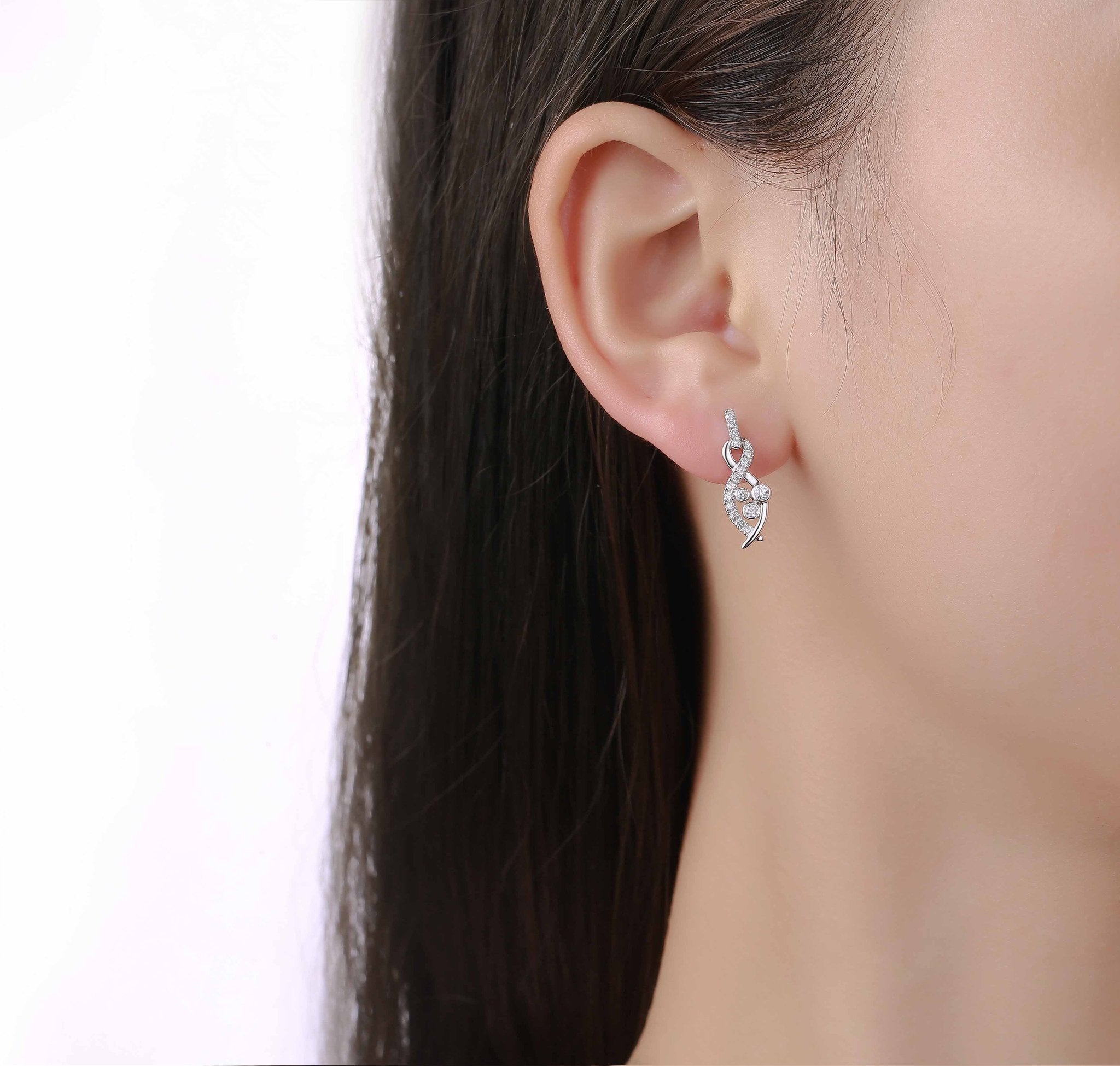 Bubbly 0.38ct Lab Grown Diamonds Earrings E-00187WHT