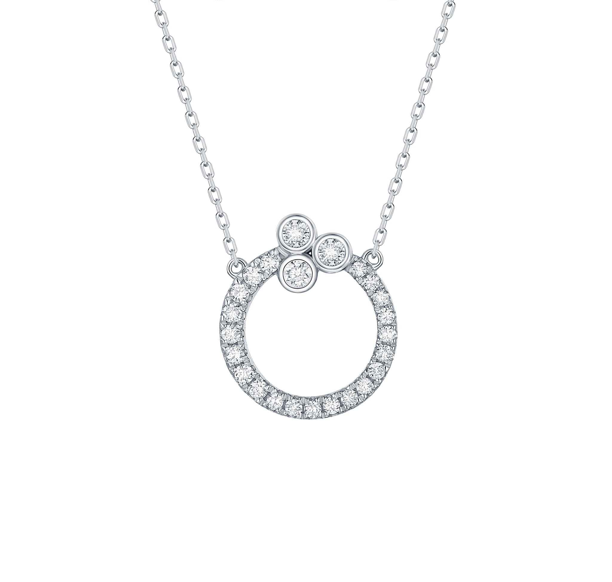 Bubbly 0.26ct Lab Grown Diamonds Necklace NL-00374WHT White Gold