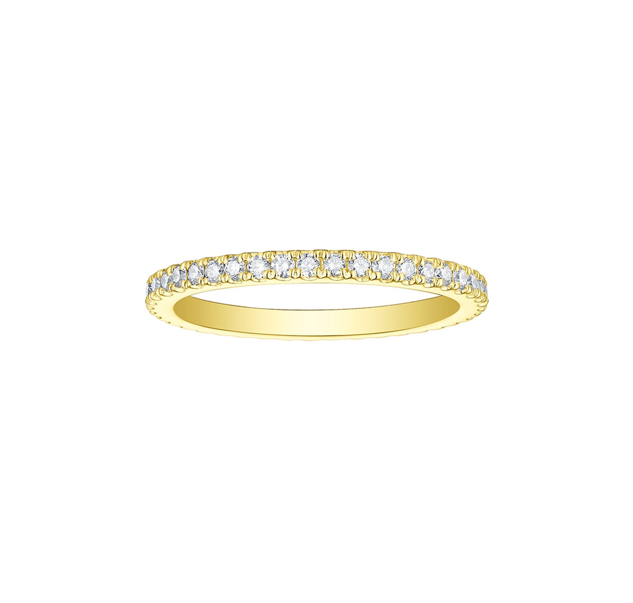 Essentials 0.50ct Eternity Band SRR-01524WHT  Yellow Gold
