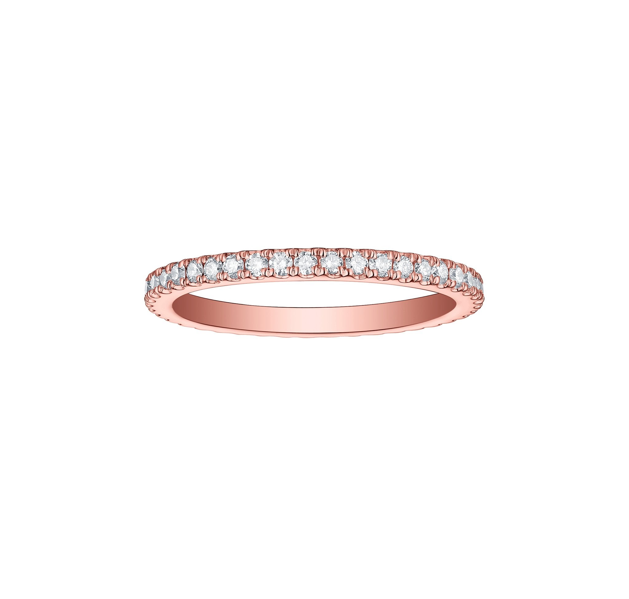 Essentials 0.50ct Eternity Band R-00018WHT    Rose Gold