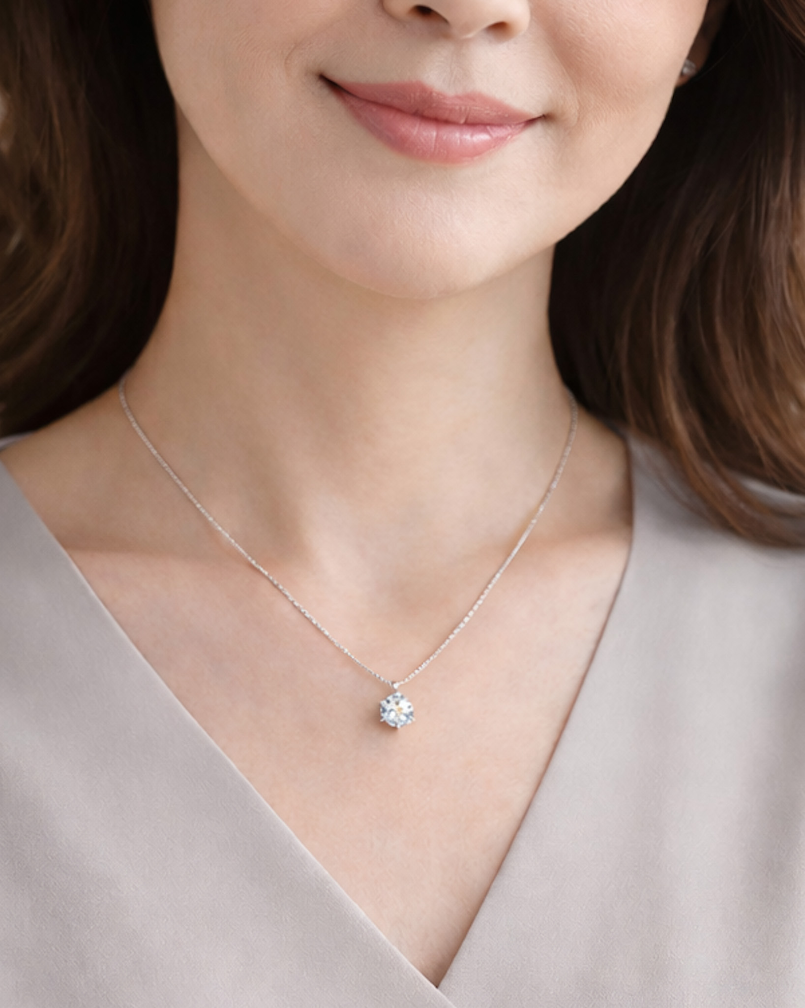 Ptラボグロウンダイヤモンド1.08ct ネックレス