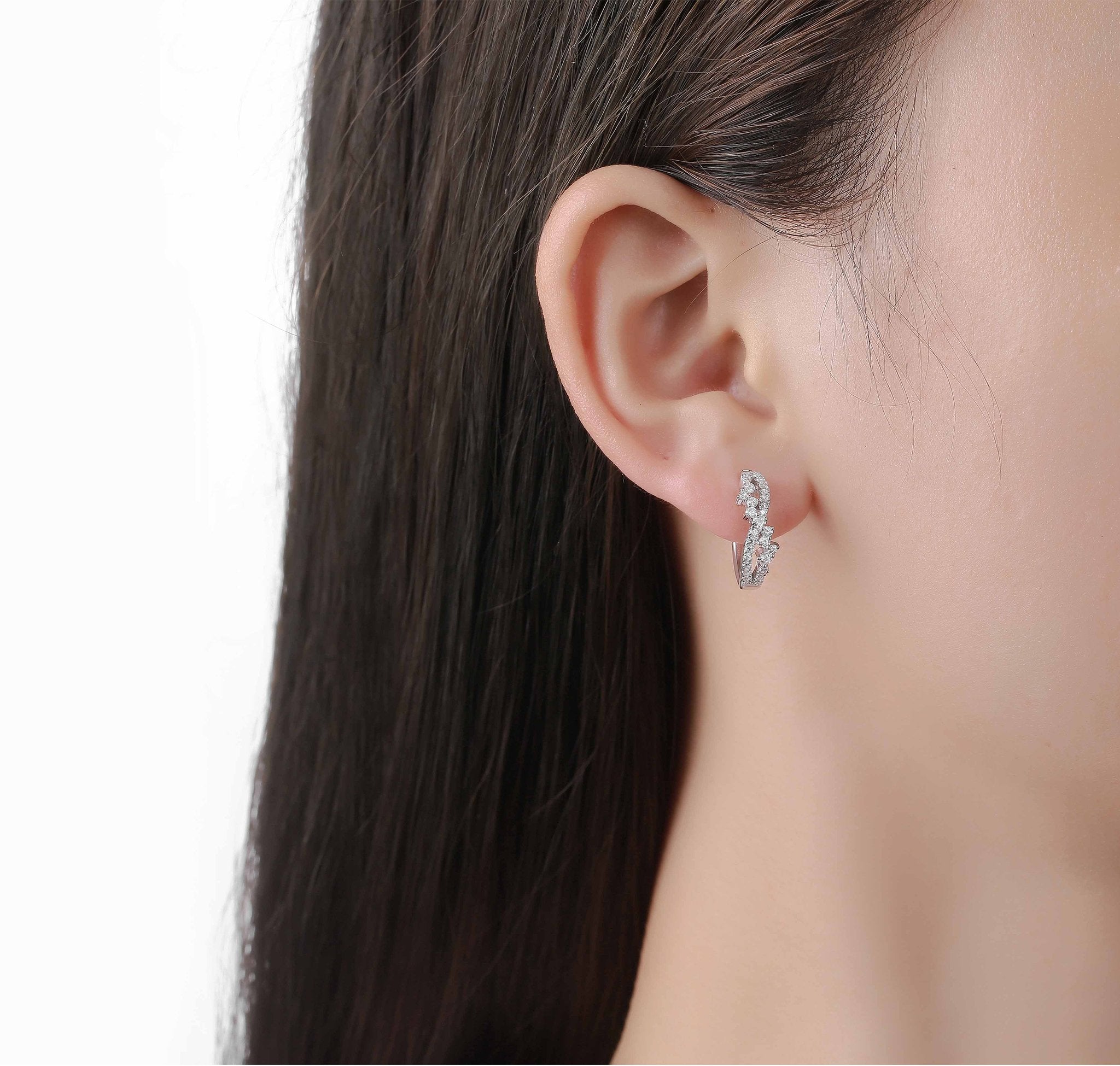 Drizzle 0.63ct Lab Grown Diamond Earrings E-00346WHT