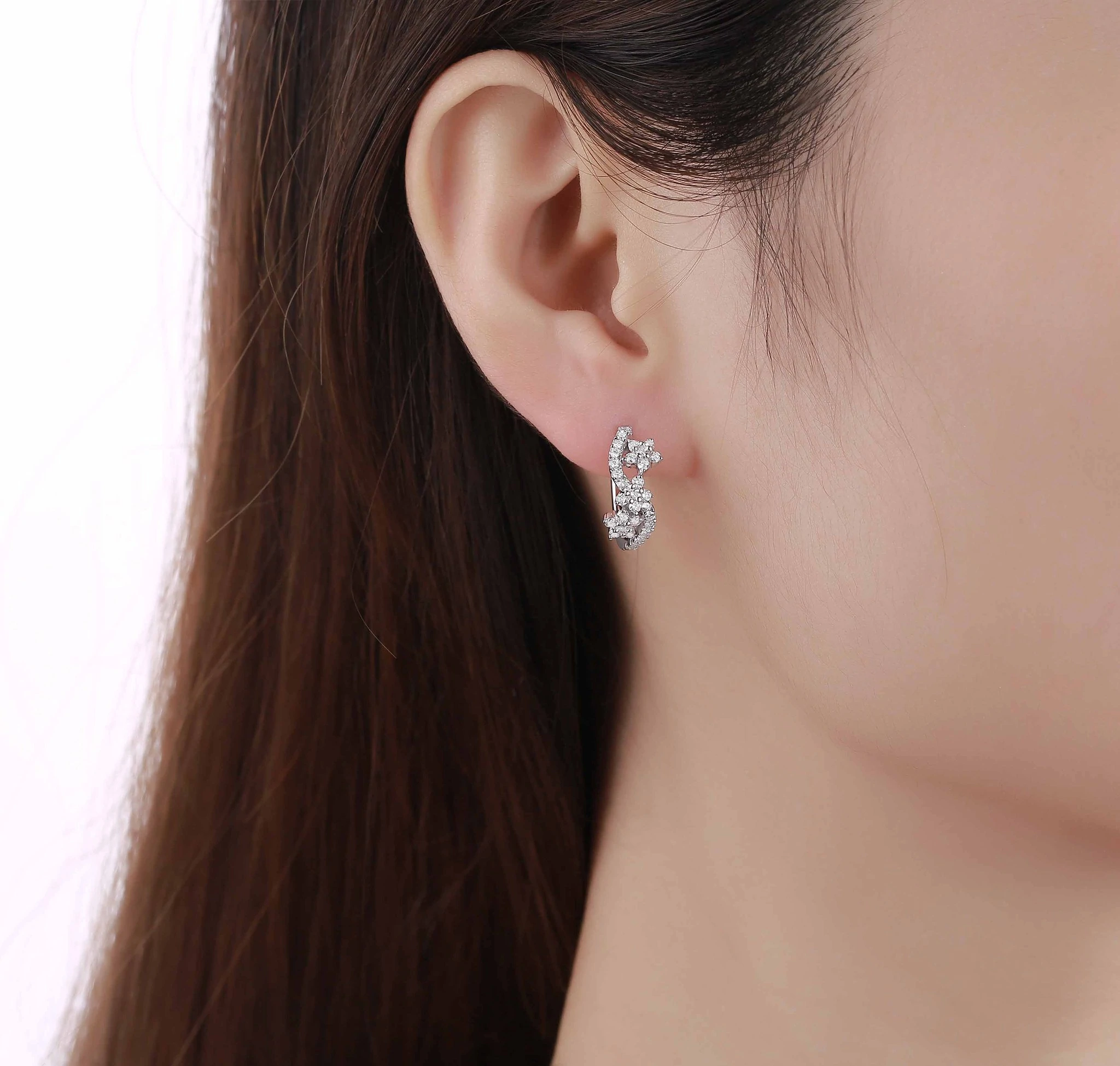 Drizzle 0.74ct Lab Grown Diamond Earrings E-00343WHT