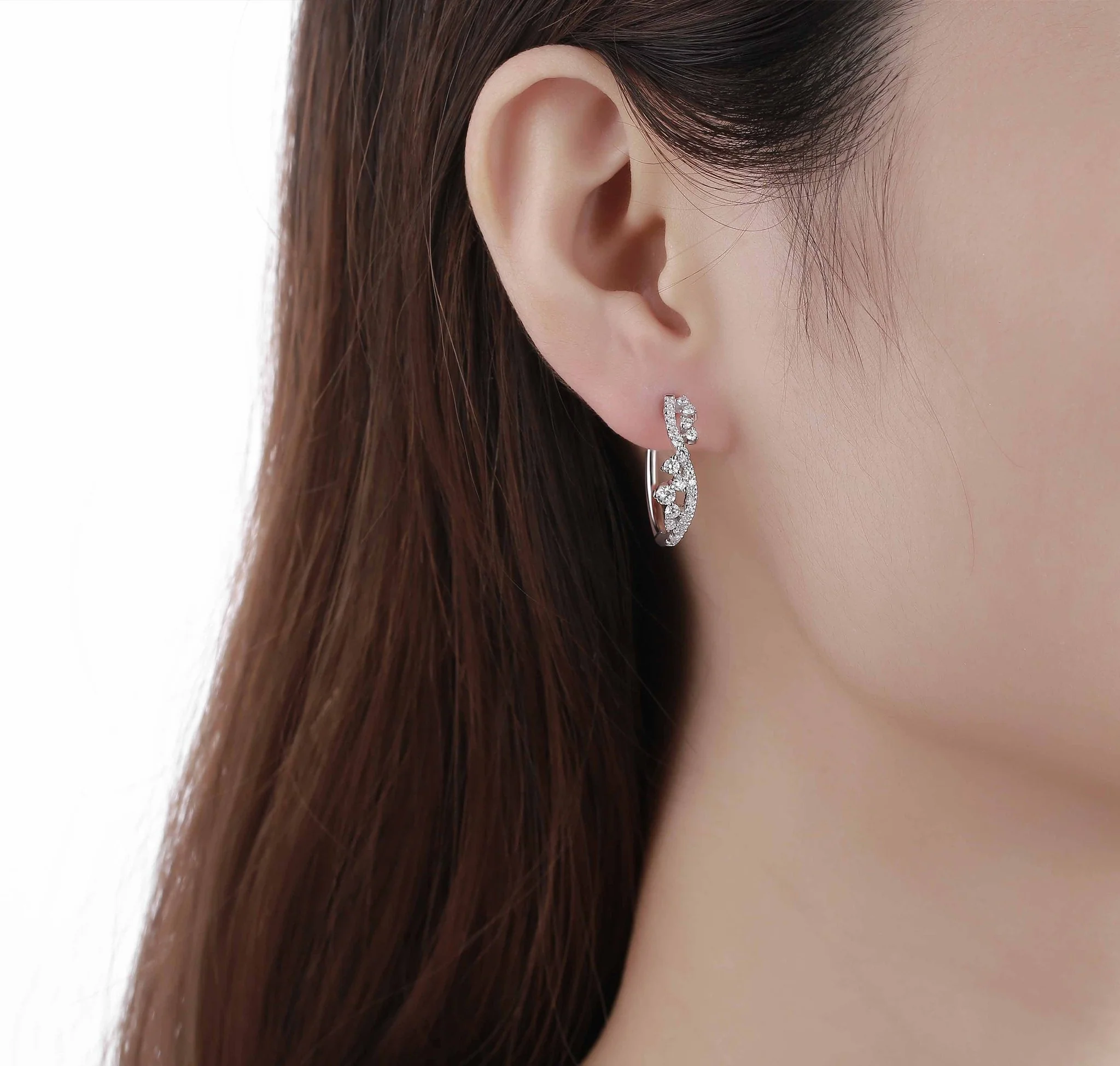 Drizzle 0.84ct Lab Grown Diamond Earrings E-00340WHT