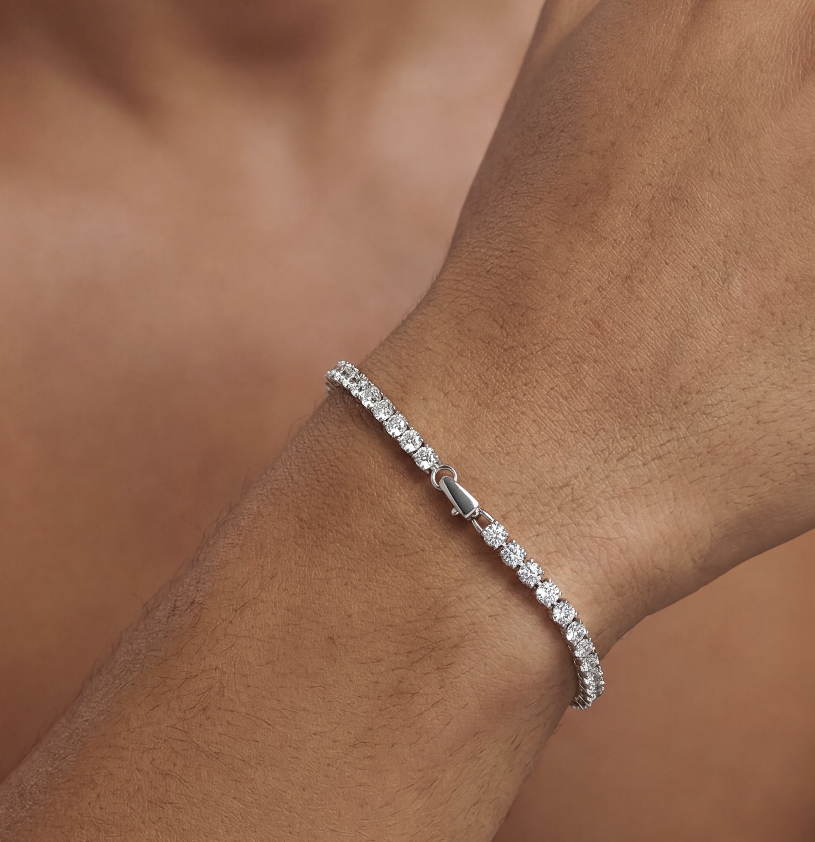 Pt900 テニスブレスレット