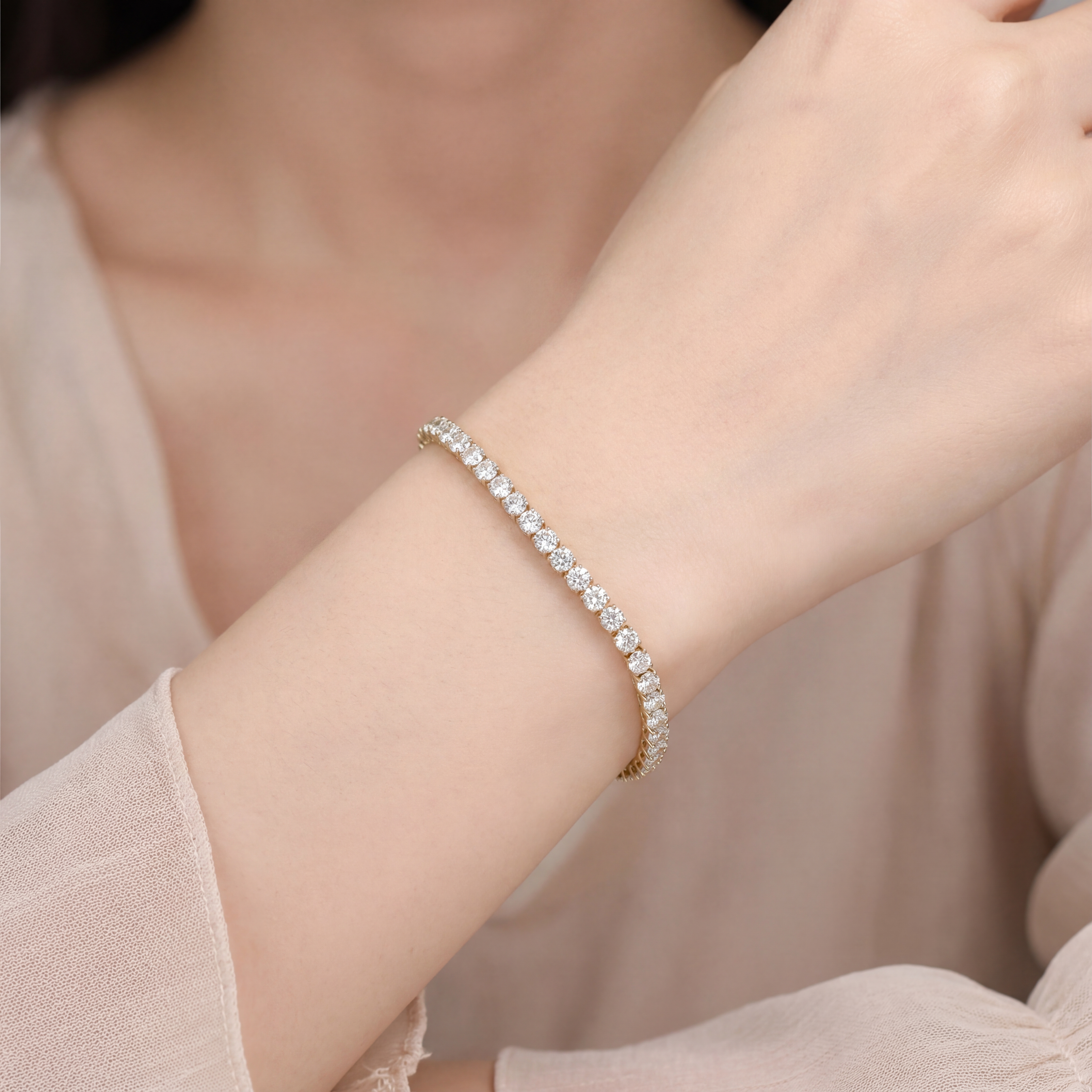 K18テニスブレスレット