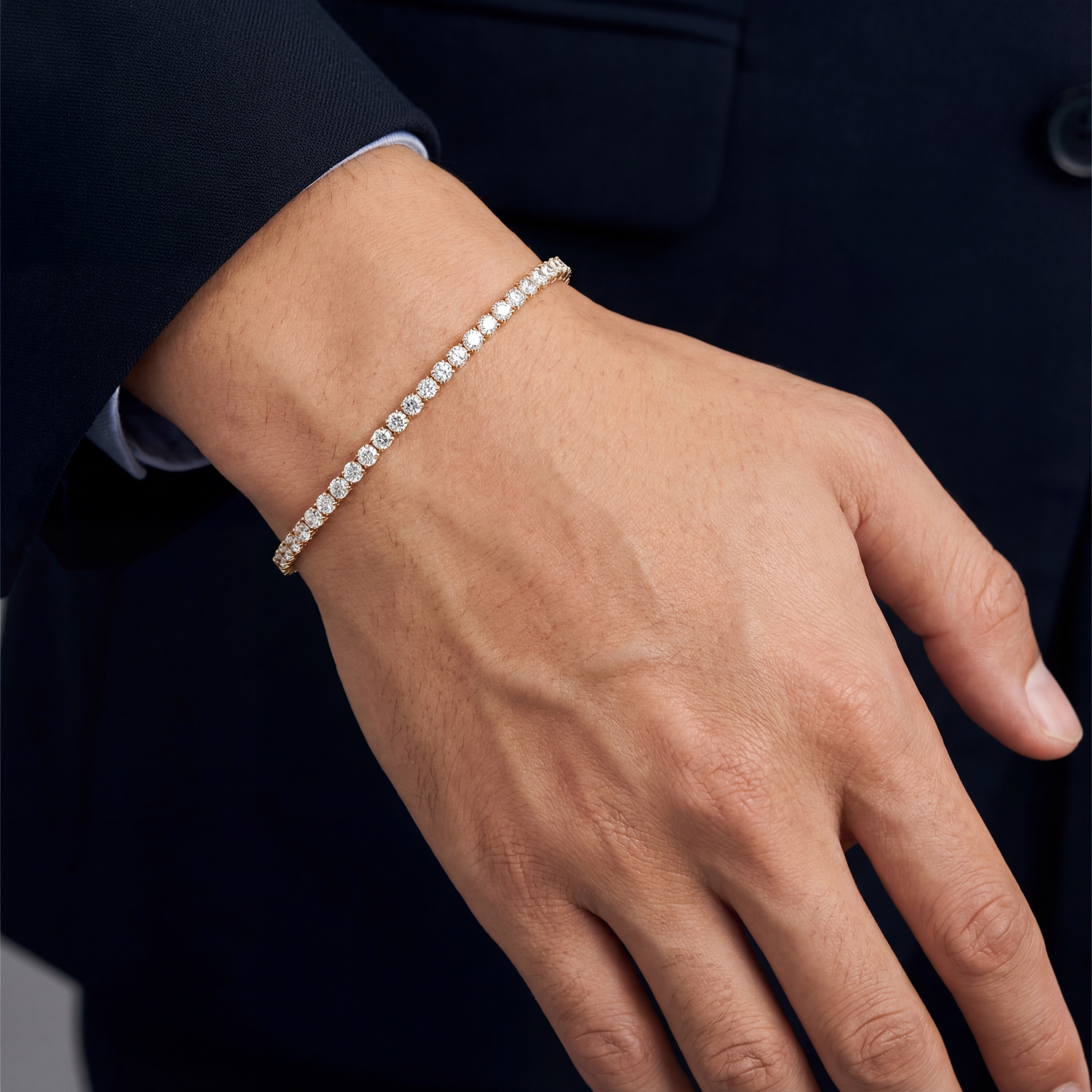 K18テニスブレスレット