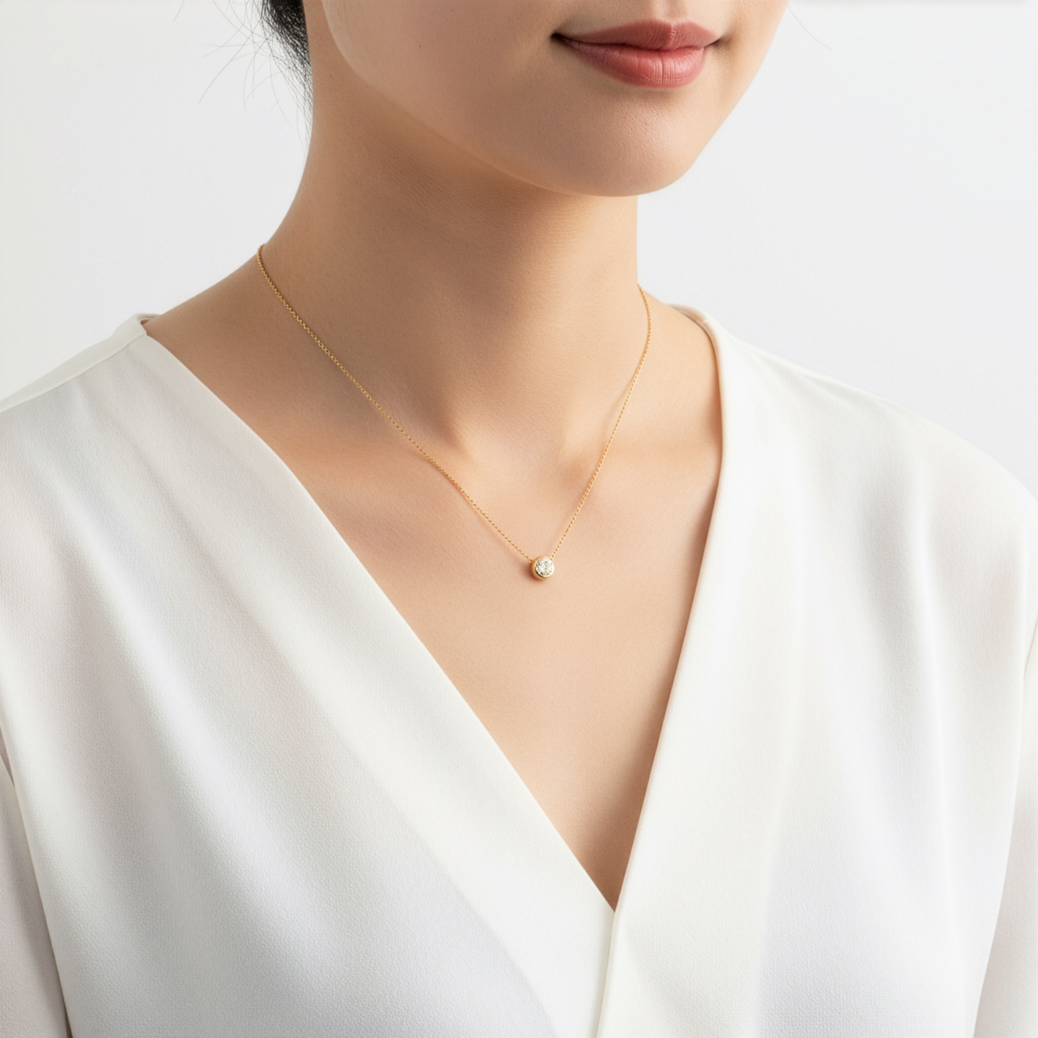 K18 ラボグロウンダイヤモンド1.18ctネックレス