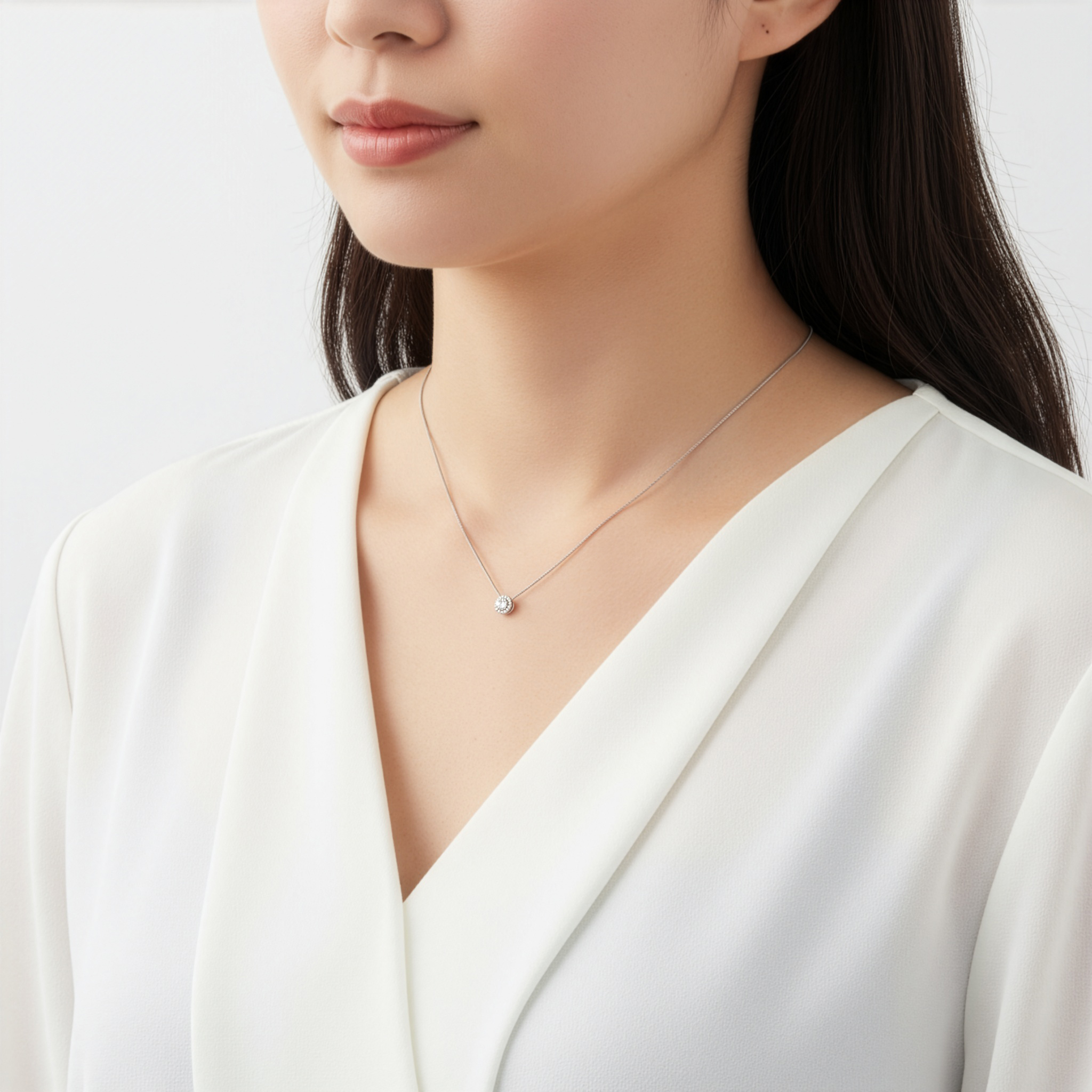 Ptラボグロウンダイヤモンド プチネックレス