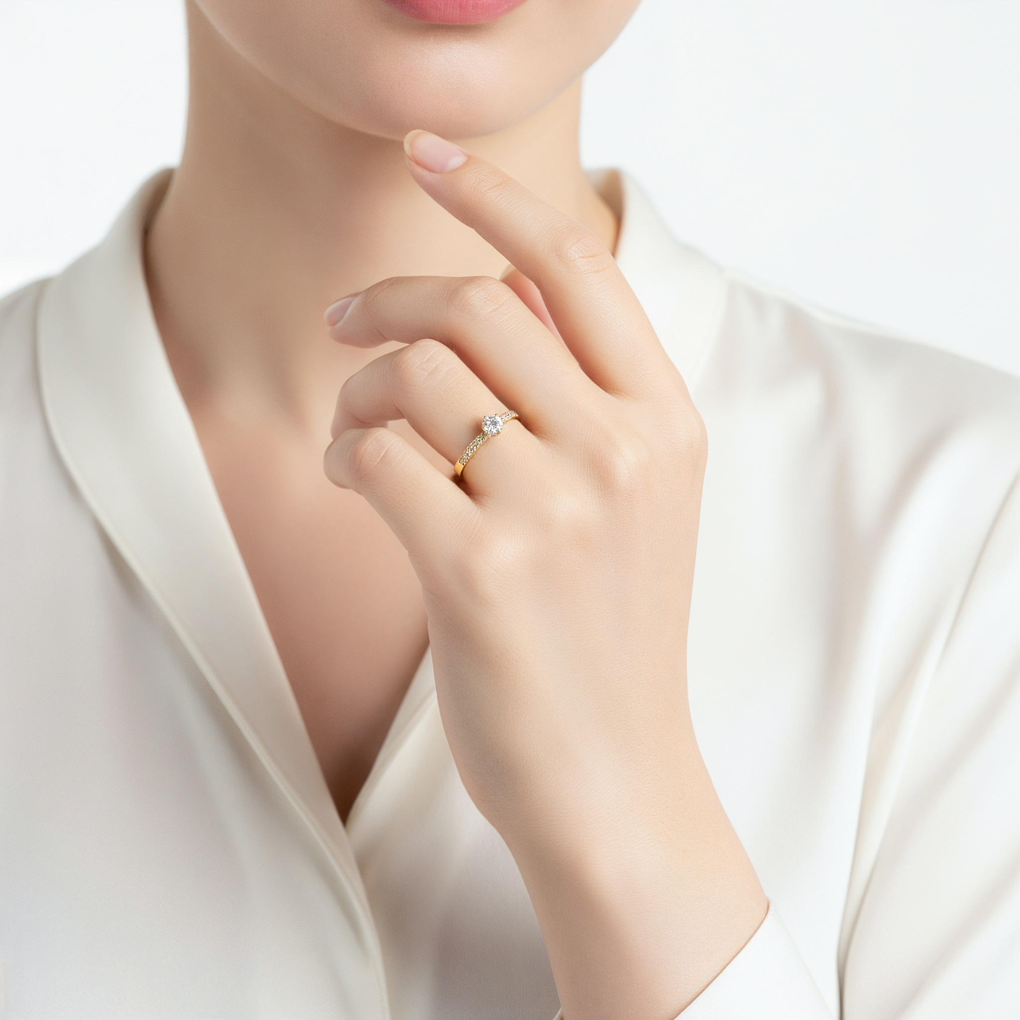 K18ラボグロウンダイヤモンドリング