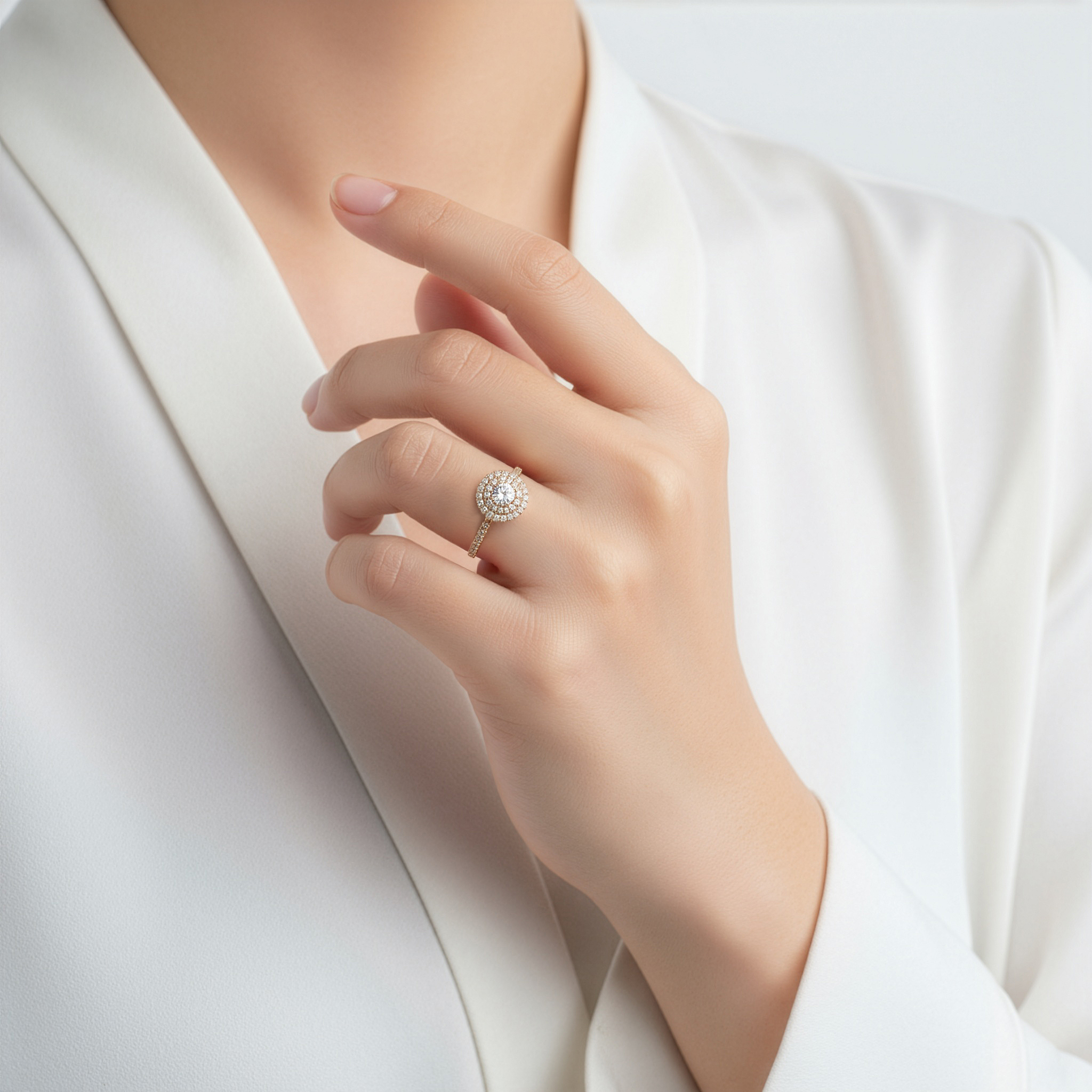 K18ラボグロウンダイヤモンドリング